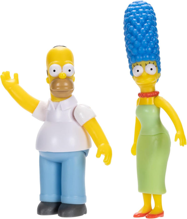 THE SIMPSONS Action Figures Family Multi-Pack 6.35cm Scale Figures by JAKKS Pacific, Includes Homer, Marge, Bart, Lisa, Maggie, Santa’s Little Helper, and Snowball II