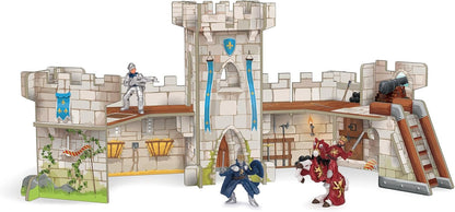 Papo Mini 33107 Mini Knights Castle Cardboard Environment, Multicolour