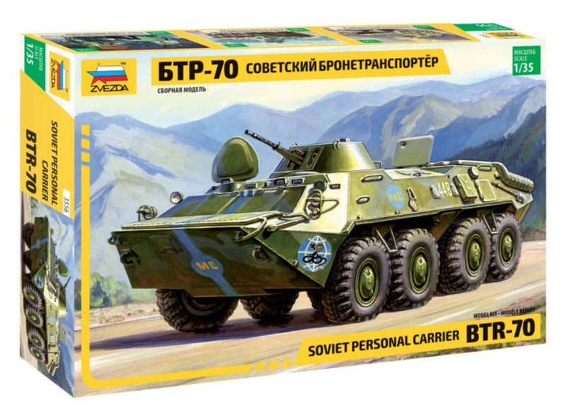 1/35 Modellino Carro Armato BTR-70 Soviet Armored Personnel Carrier (Importato da Giappone