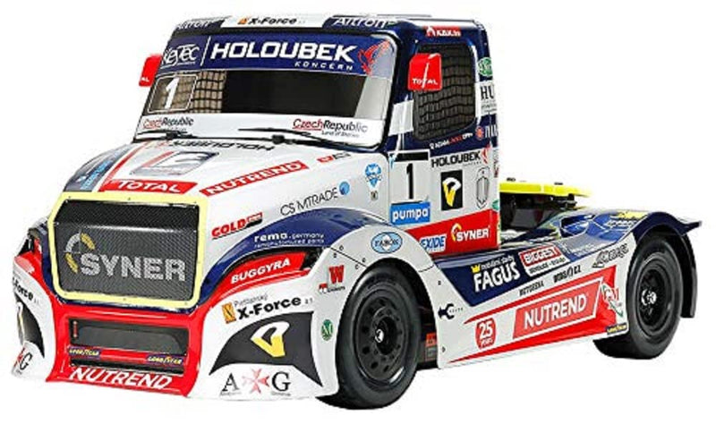 TAMIYA 58661-1:14 RC Buggyra Fat Fox RaceTruck TT-01E, ferngesteuertes Auto/Fahrzeug, Modellbau, Bausatz, Renntruck, Hobby, Zusammenbauen, Weiß