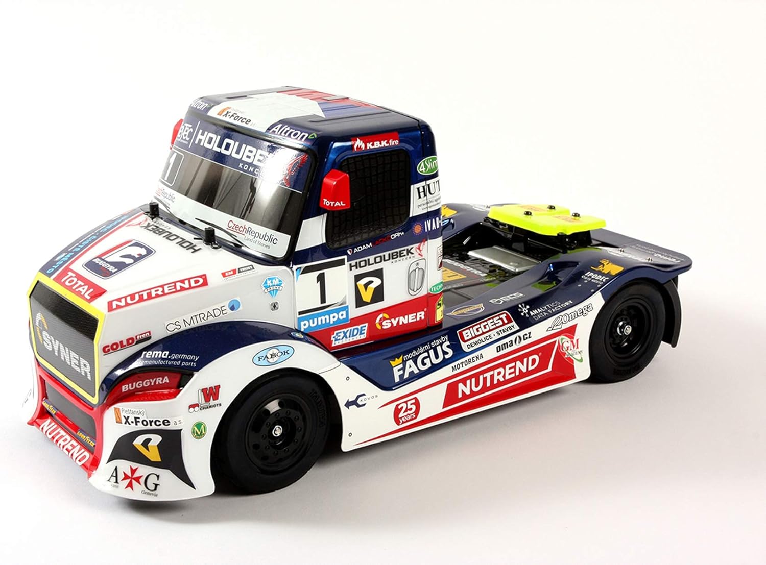 TAMIYA 58661-1:14 RC Buggyra Fat Fox RaceTruck TT-01E, ferngesteuertes Auto/Fahrzeug, Modellbau, Bausatz, Renntruck, Hobby, Zusammenbauen, Weiß