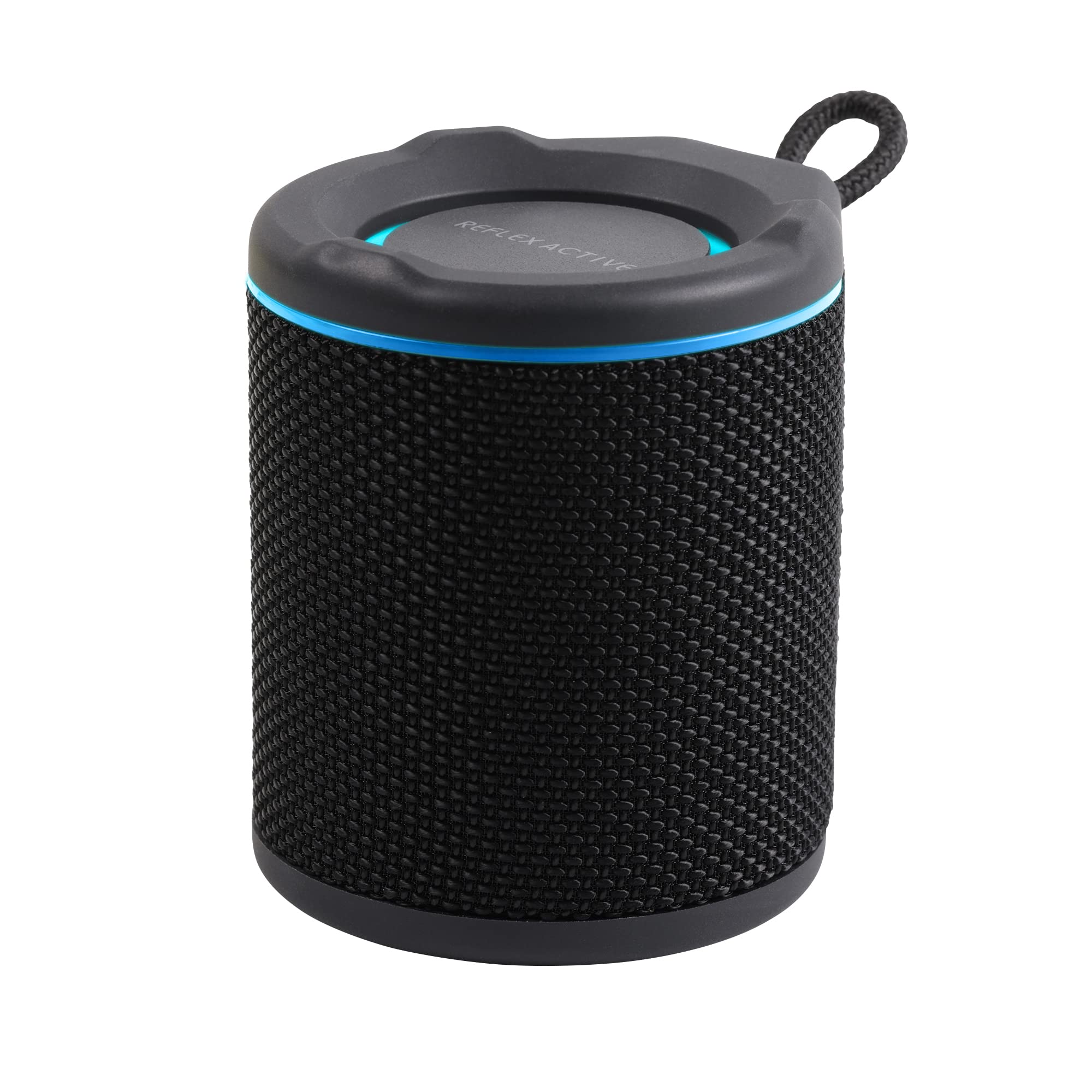Reflex Active Chill BT Speaker. Outdoor Shockproof and water proof speaker. 5 watt power output. Black Rubber paint finish with band logo