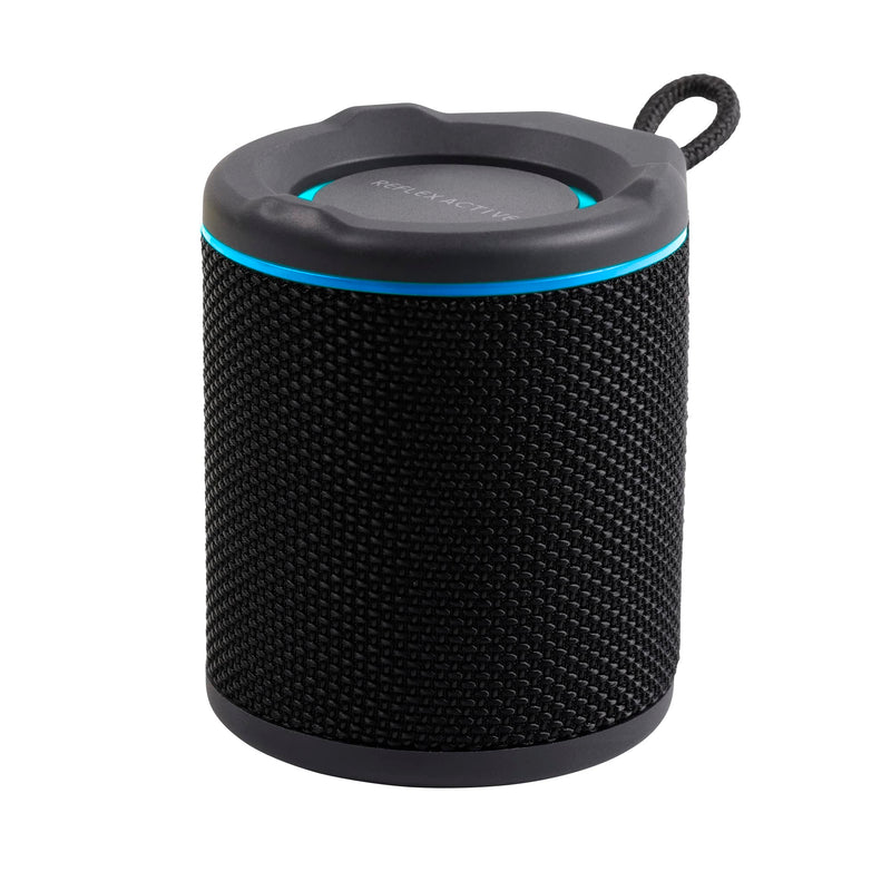 Reflex Active Chill BT Speaker. Outdoor Shockproof and water proof speaker. 5 watt power output. Black Rubber paint finish with band logo