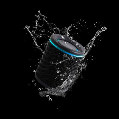 Reflex Active Chill BT Speaker. Outdoor Shockproof and water proof speaker. 5 watt power output. Black Rubber paint finish with band logo