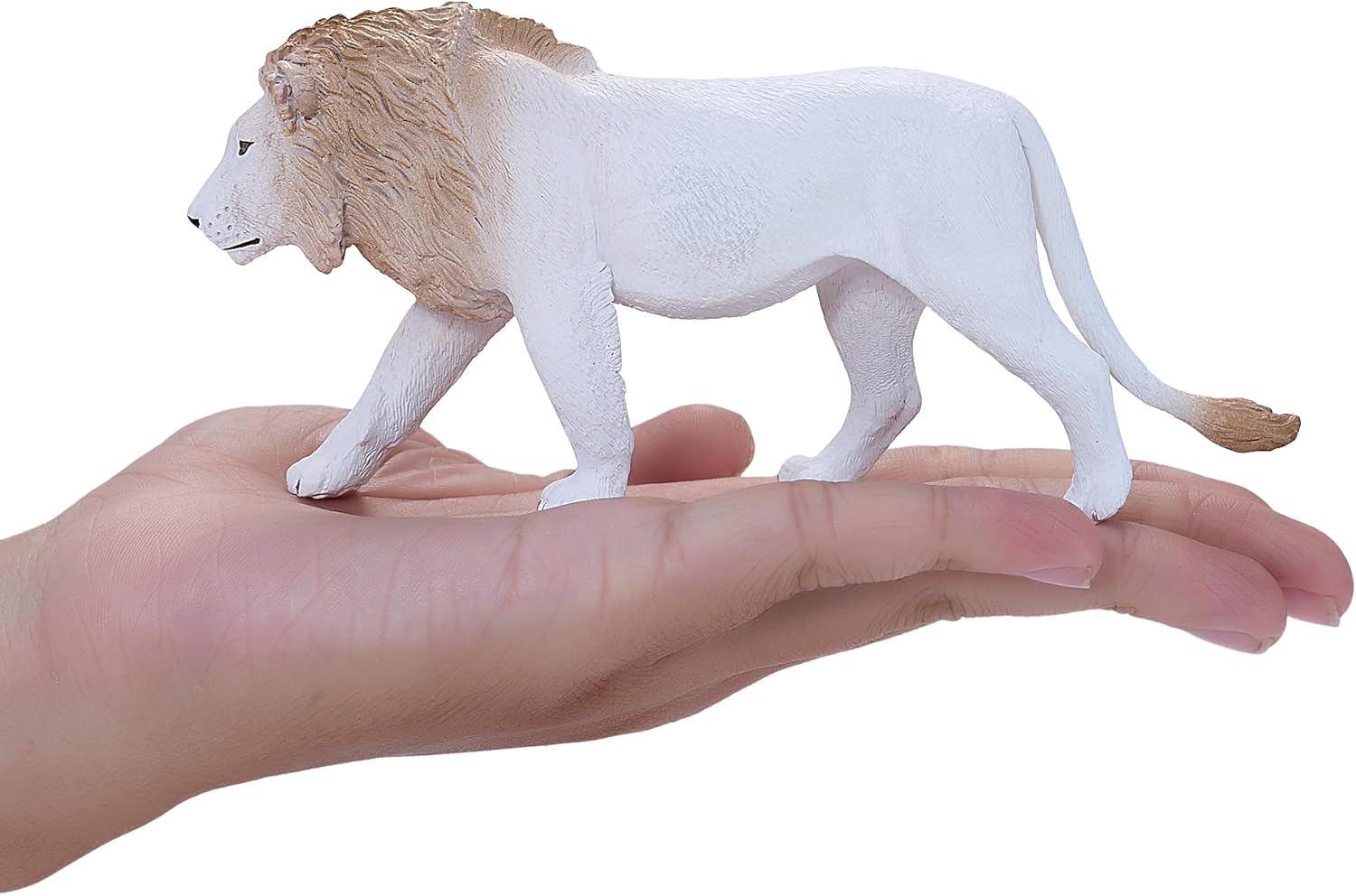 MOJO – White Lion | Hand-Painted Toy Figure | Wildlife Collection | True to Life & Highly Detailed | Designed in UK