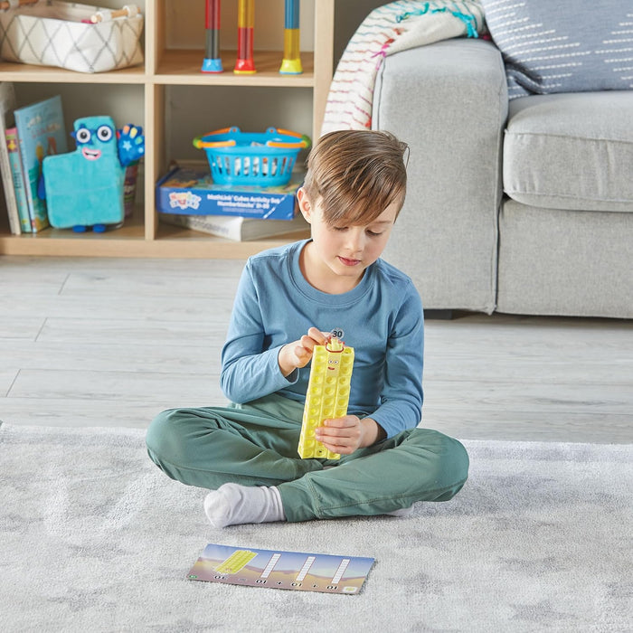 Learning Resources MathLink Cubes Numberblocks 21–30 Set Bambini di 3 Anni, 20 attività Correlate alla Serie TV, Giocattoli Sensoriali per l'Autismo, Multicolore, HM96321UK