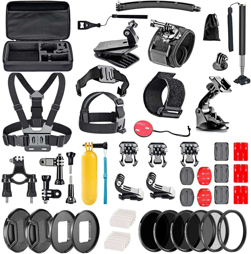 Navitech 60-in-1 Action Camera Kit For Hiicam Speed 20 Action Camera