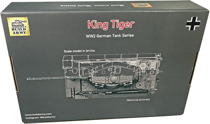 Buildarmy WW2 Deutsche King Tiger (Tiger II) Baustein Modell Construction Set