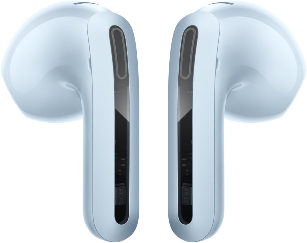 Xiaomi Redmi Buds 6 Active In-Ear Headphones, Bluetooth 5.4, Up to 30 Hours Battery Life, 14.2 mm Dynamic Driver, IPX4 Water Protection, Phone Call Noise Reduction, Transparent Blue
