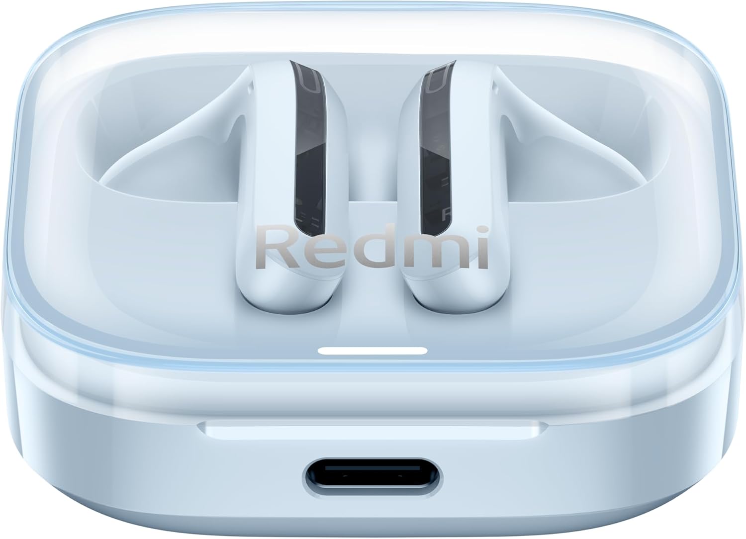 Xiaomi Redmi Buds 6 Active In-Ear Headphones, Bluetooth 5.4, Up to 30 Hours Battery Life, 14.2 mm Dynamic Driver, IPX4 Water Protection, Phone Call Noise Reduction, Transparent Blue