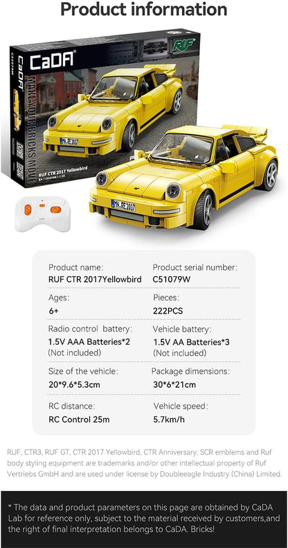 CaDA C51079W RUF Yellow Bird C51079W