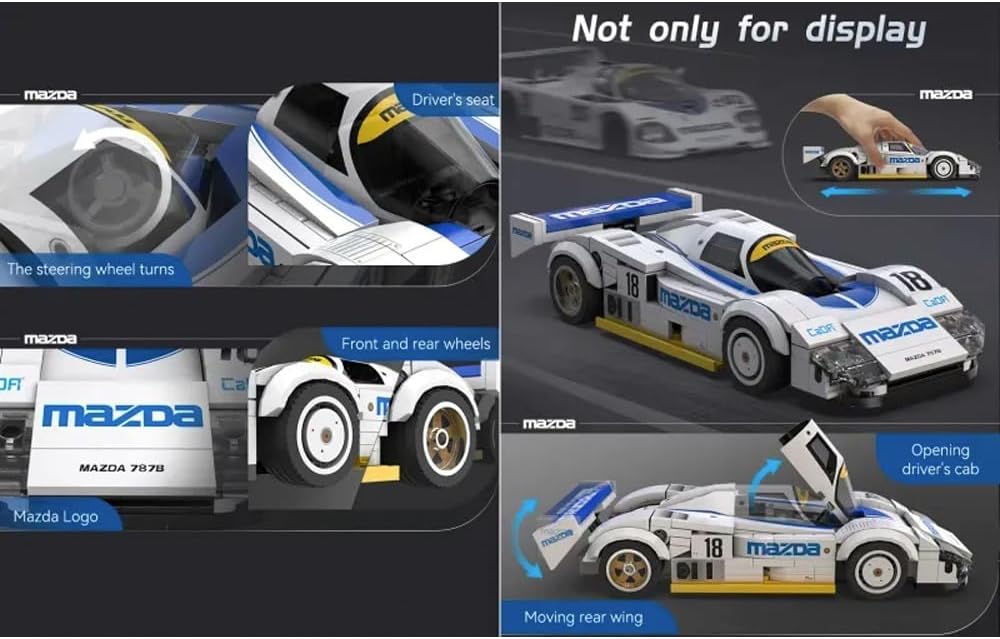 CaDA Mazda 787B (#18) 1991 1:24 Brick Model Age 8+ 242pcs 55029W