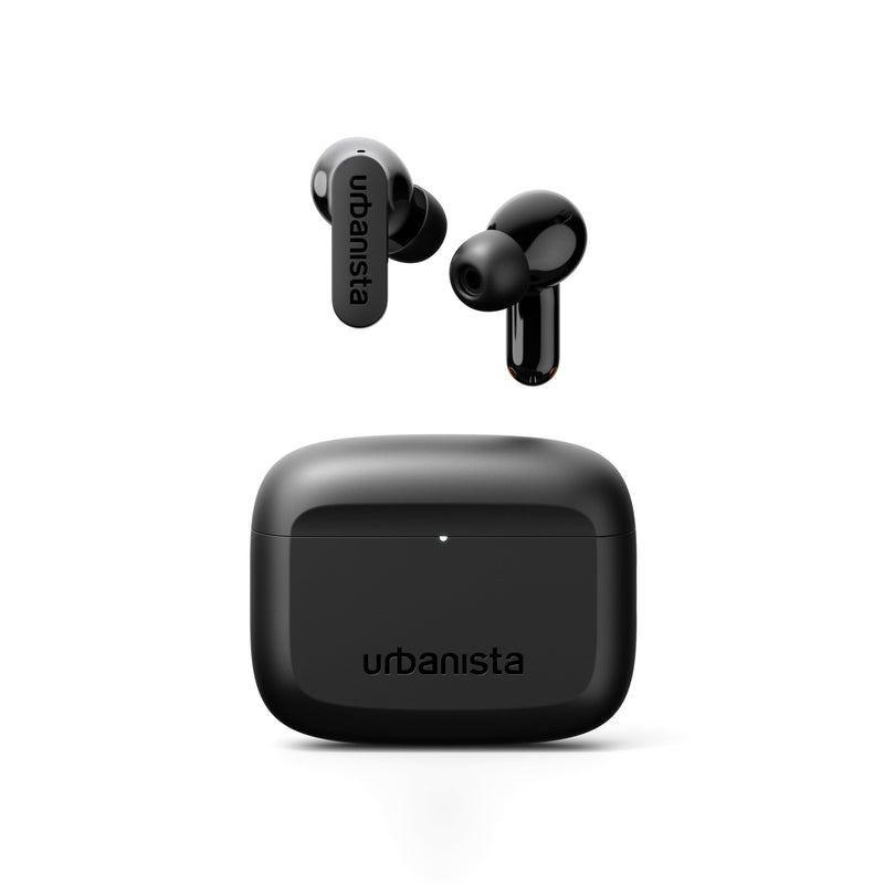 Urbanista Palo Alto True Wireless Earbuds, Bluetooth Earphones with Adaptive Noise Cancelling, 45 Hr Total Playtime, USB C Charging Case, IP54 Water Resistant, Compatible with iOS and Android