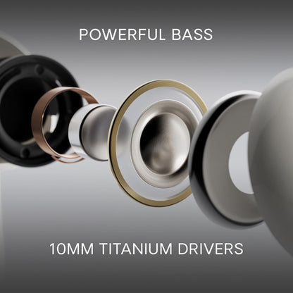 Urbanista Palo Alto Cuffie Bluetooth, Auricolari Bluetooth 5.3 Wireless, Cuffie Antirumore con 6 HD Mics, Audio adattivo, Trasparenza, 45 Ore di Riproduzione, Bassi Potenti, USB-C, IP54, Viola