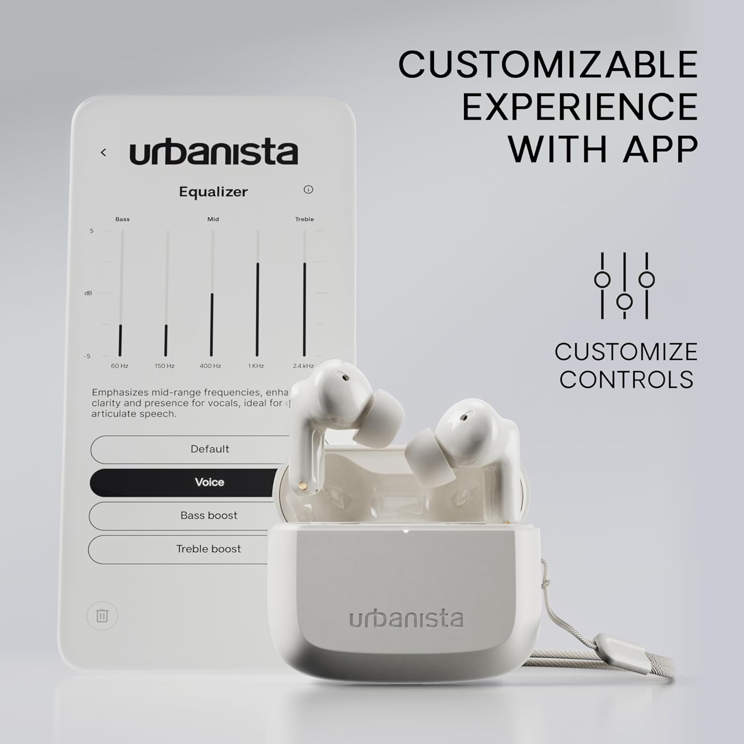 Urbanista Palo Alto Cuffie Bluetooth, Auricolari Bluetooth 5.3 Wireless, Cuffie Antirumore con 6 HD Mics, Audio adattivo, Trasparenza, 45 Ore di Riproduzione, Bassi Potenti, USB-C, IP54, Viola