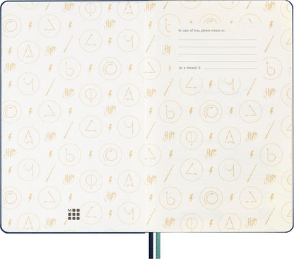 Moleskine Giftbox Colección Hechizos Wizarding World Harry Potter, Caja de Regalo con Bolígrafo Kaweco, Washi Tape, Cuaderno a Rayas con Tapa Dura y Cierre Elástico, Formato Grande 13 x 21 cm
