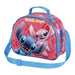 Disney Lilo and Stitch Match-3D Lunch Bag, Pink, 25.5 x 20 cm