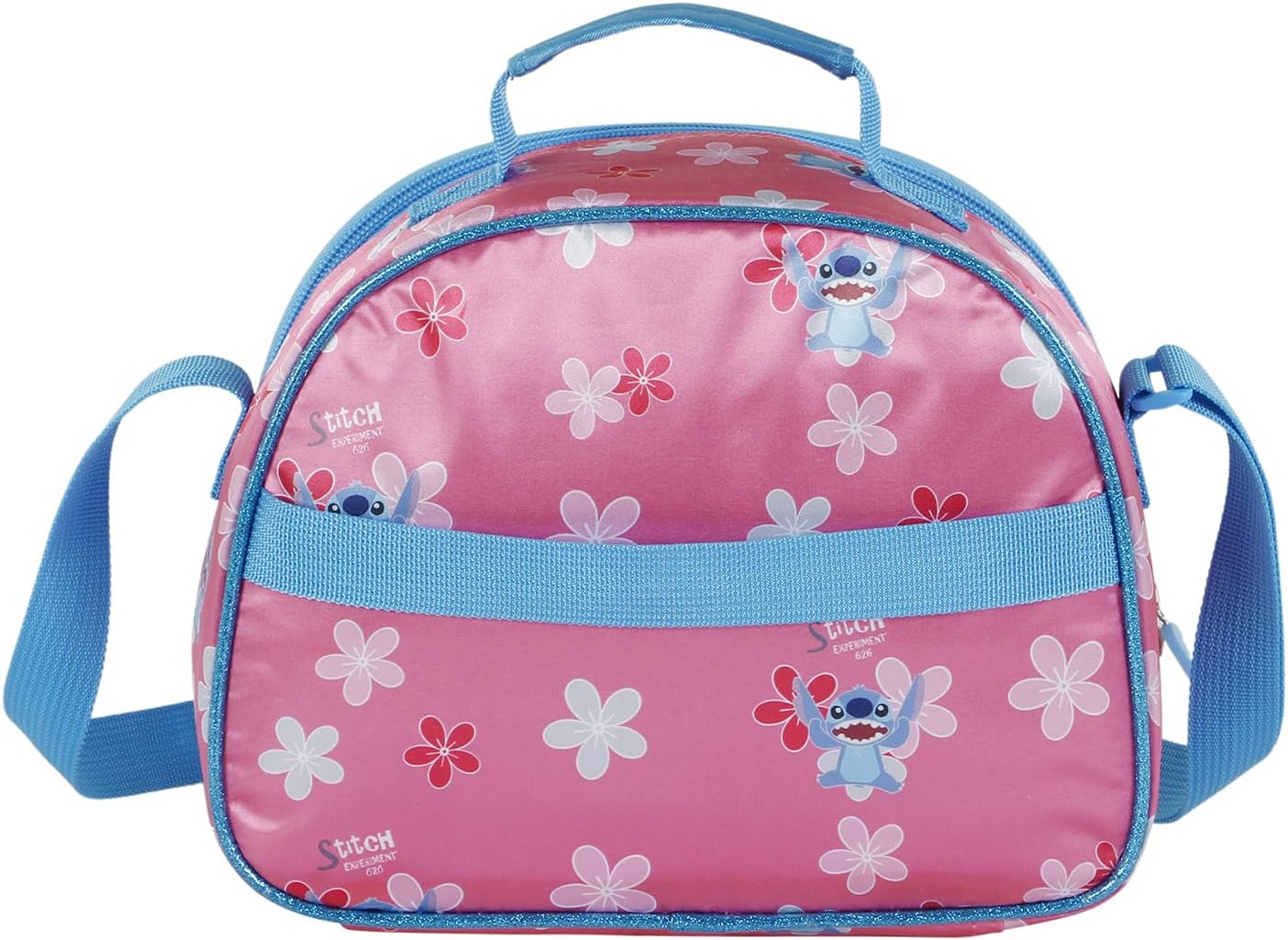 Disney Lilo and Stitch Match-3D Lunch Bag, Pink, 25.5 x 20 cm