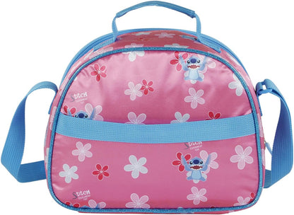Disney Lilo and Stitch Match-3D Lunch Bag, Pink, 25.5 x 20 cm