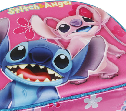 Disney Lilo and Stitch Match-3D Lunch Bag, Pink, 25.5 x 20 cm