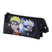 Naruto Kid-Triple Pencil Case, Grey, 23 x 11 cm