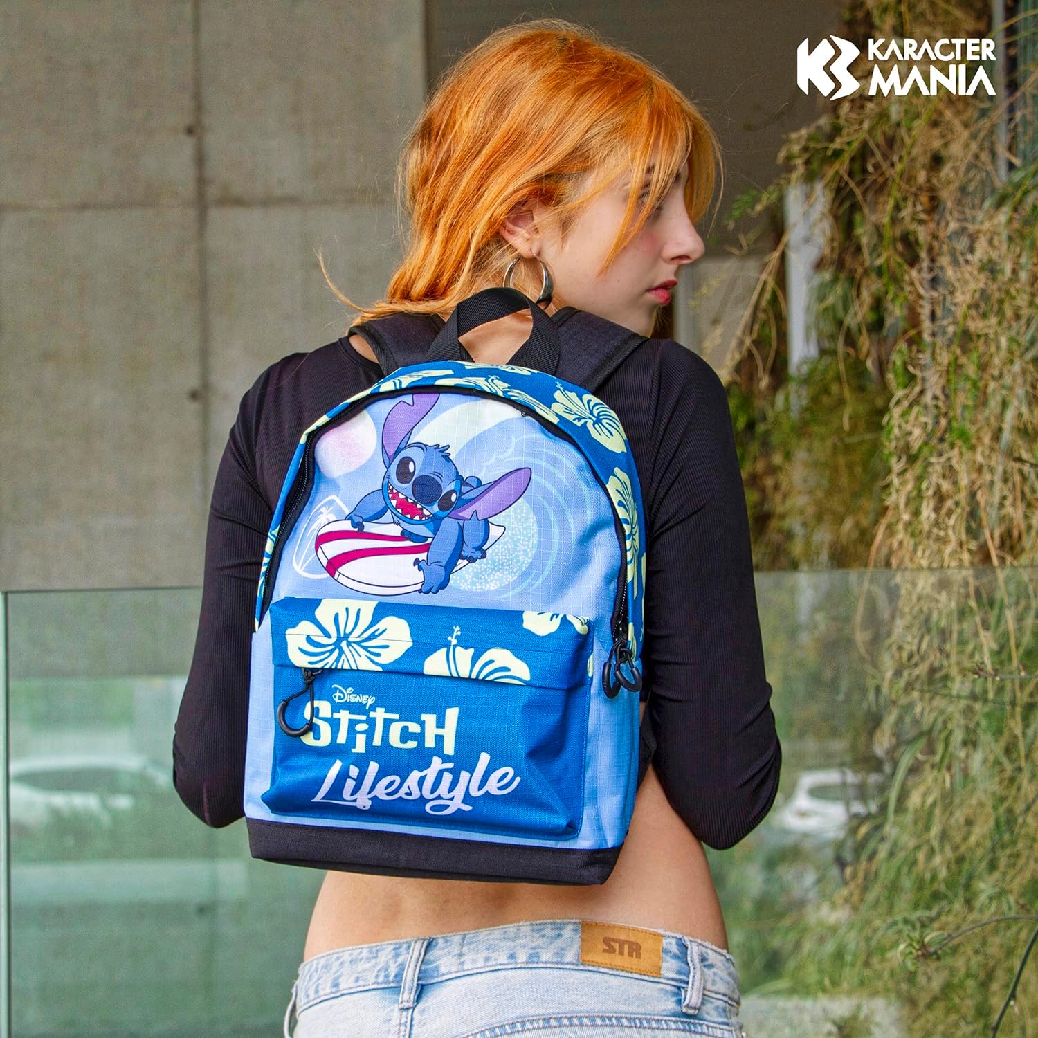 Lilo and Stitch Lifestyle-Small Fan HS Backpack, Blue, 25 x 35 cm, Capacity 12 L