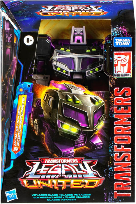 Transformers Legacy United Voyager Class Animated Universe Decepticon Motormaster Action Figure