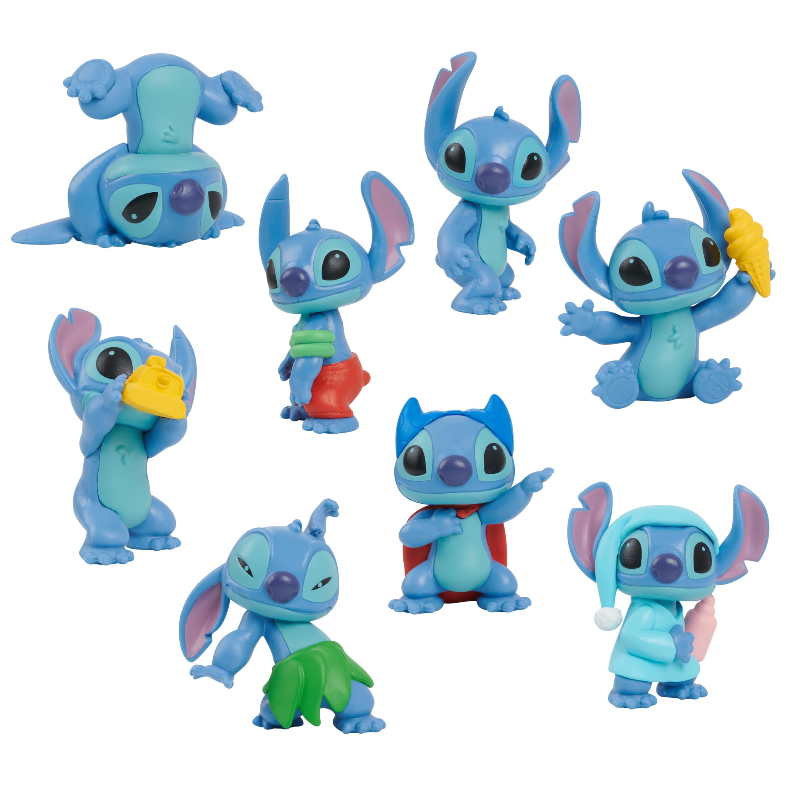 Lilo & Stitch Mini Figure 8-Pack Stitch Collectible Figure Set 7 Cm