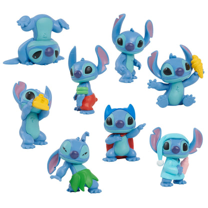Lilo & Stitch Mini Figure 8-Pack Stitch Collectible Figure Set 7 Cm