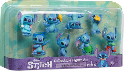 Lilo & Stitch Mini Figure 8-Pack Stitch Collectible Figure Set 7 Cm