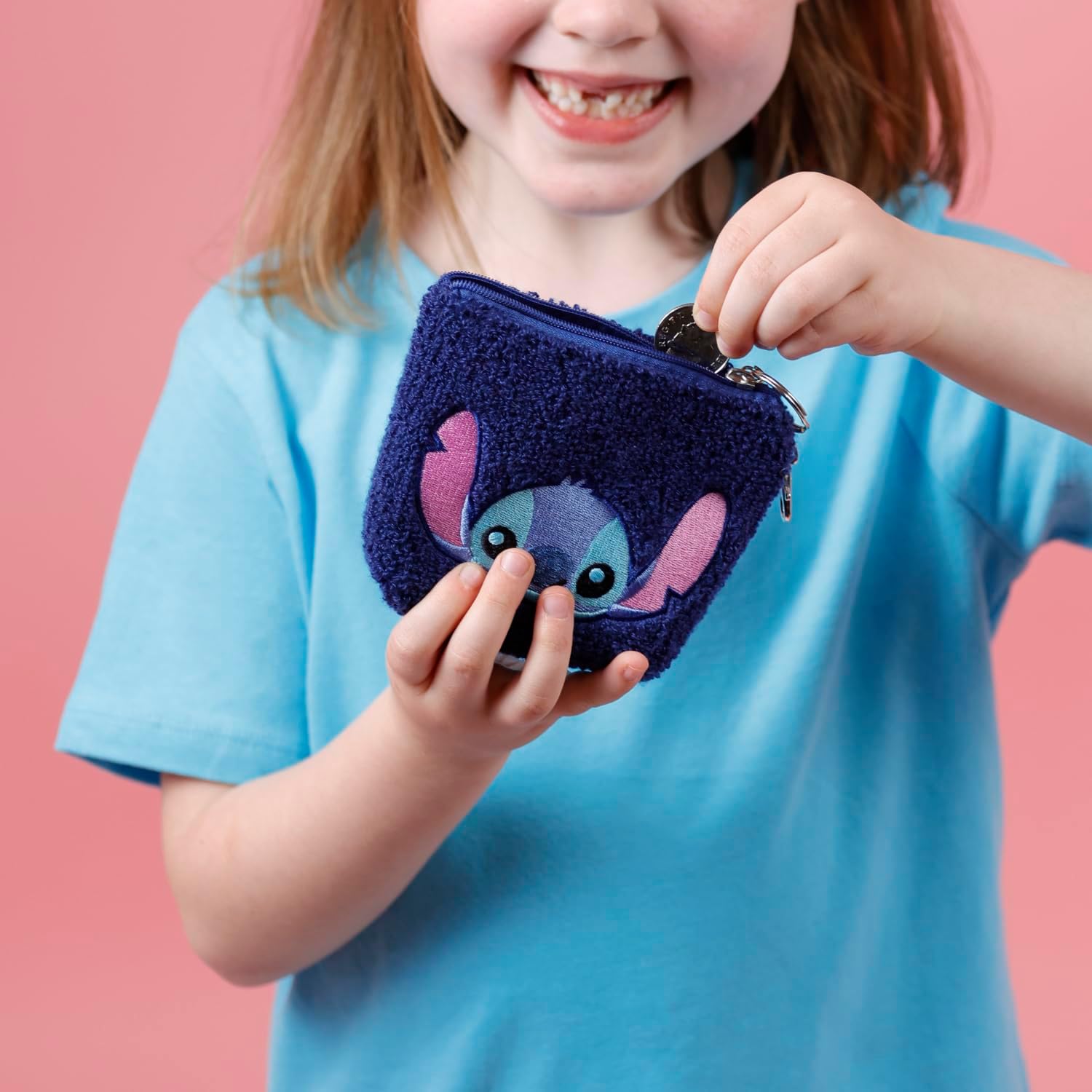 DISNEY Lilo and Stitch Schlüsselanhänger in Blau und Rosa, blau/pink, Einheitsgröße, Modern