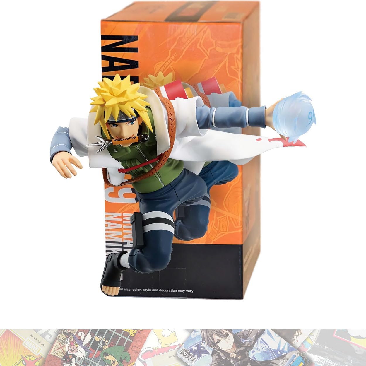 Minato Namikaze: Statua Narutop99 da 15 cm, con 1 carta da scambiare a tema compatibile A.C.G. (89341