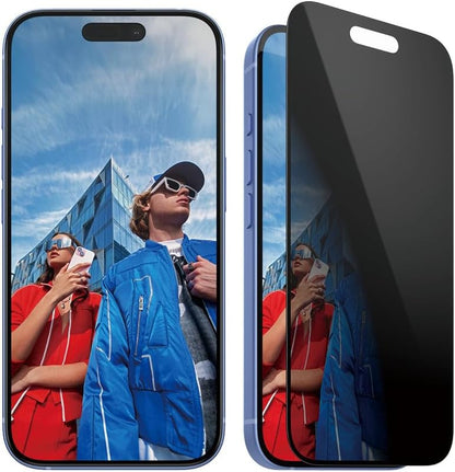 PanzerGlass Privacy Glass Screen Protector for iPhone 16 - Ultra-Wide Fit - Transparent