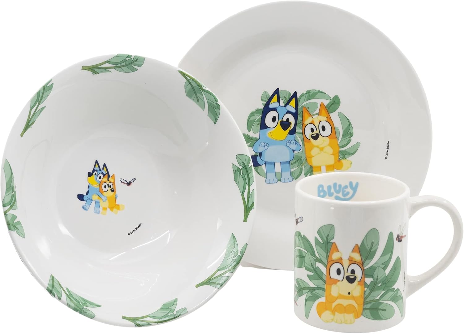 Snackset in geschenkdoos, 3 stuks (kom, dessertbord, kopje