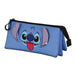 Lilo and Stitch Cool-Triple Pencil Case, Blue, 23 x 11 cm