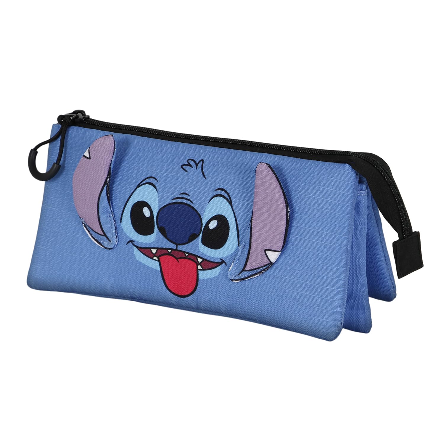 Lilo and Stitch Cool-Triple Pencil Case, Blue, 23 x 11 cm