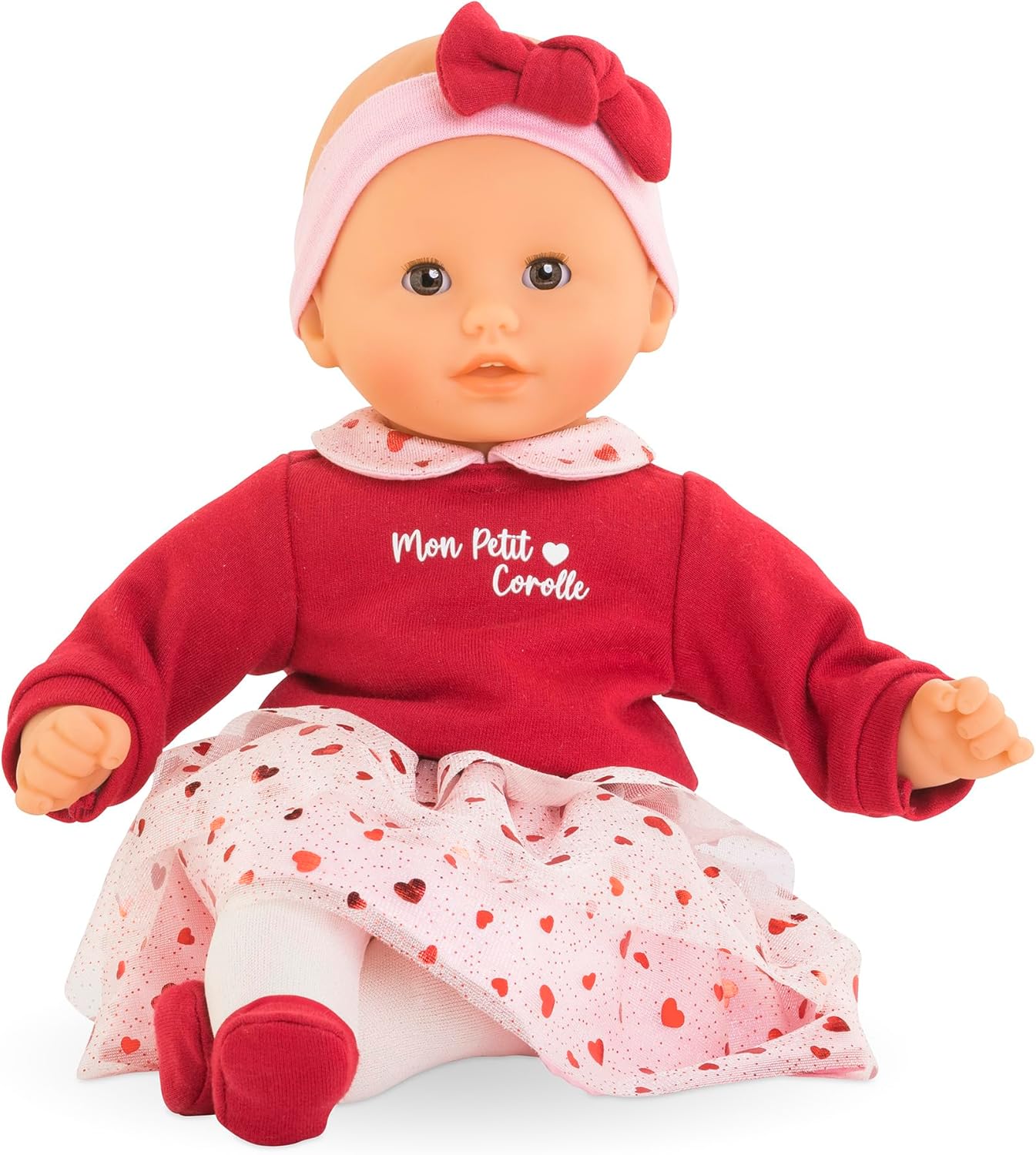 Corolle - Mijn eerste pop, Baby Calin Margaux hartblaadjes, 30 cm, vanaf 18 maanden, 9000100730