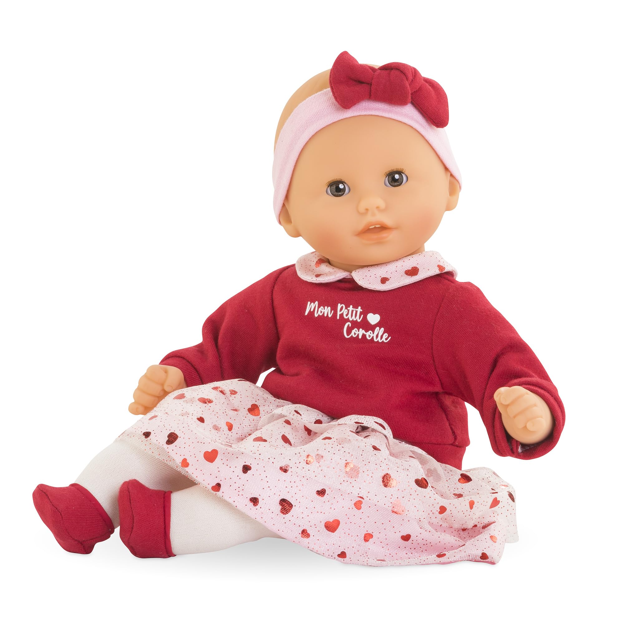 Corolle - Mijn eerste pop, Baby Calin Margaux hartblaadjes, 30 cm, vanaf 18 maanden, 9000100730