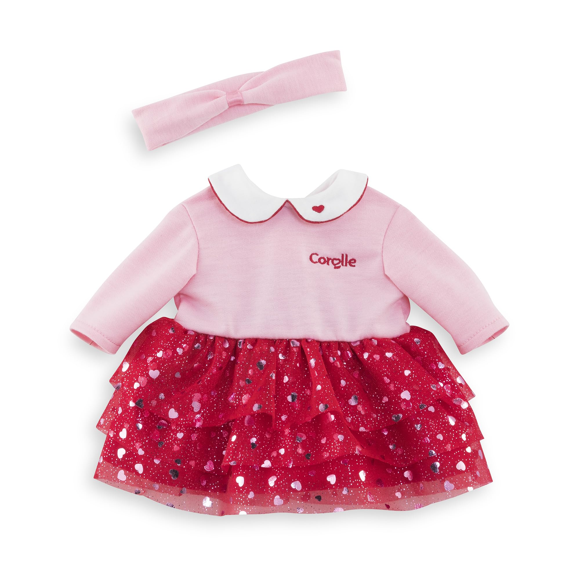 Corolle - Jurk en hoofdband met bloemblaadjes, kleding, voor poppen 36 cm, vanaf 2 jaar, 9000141590