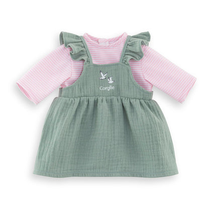 Corolle - Dress with Ruffles and T-Shirt with Loire Edges, Clothing, for Doll 42 cm, from 2 Years, 9000160160