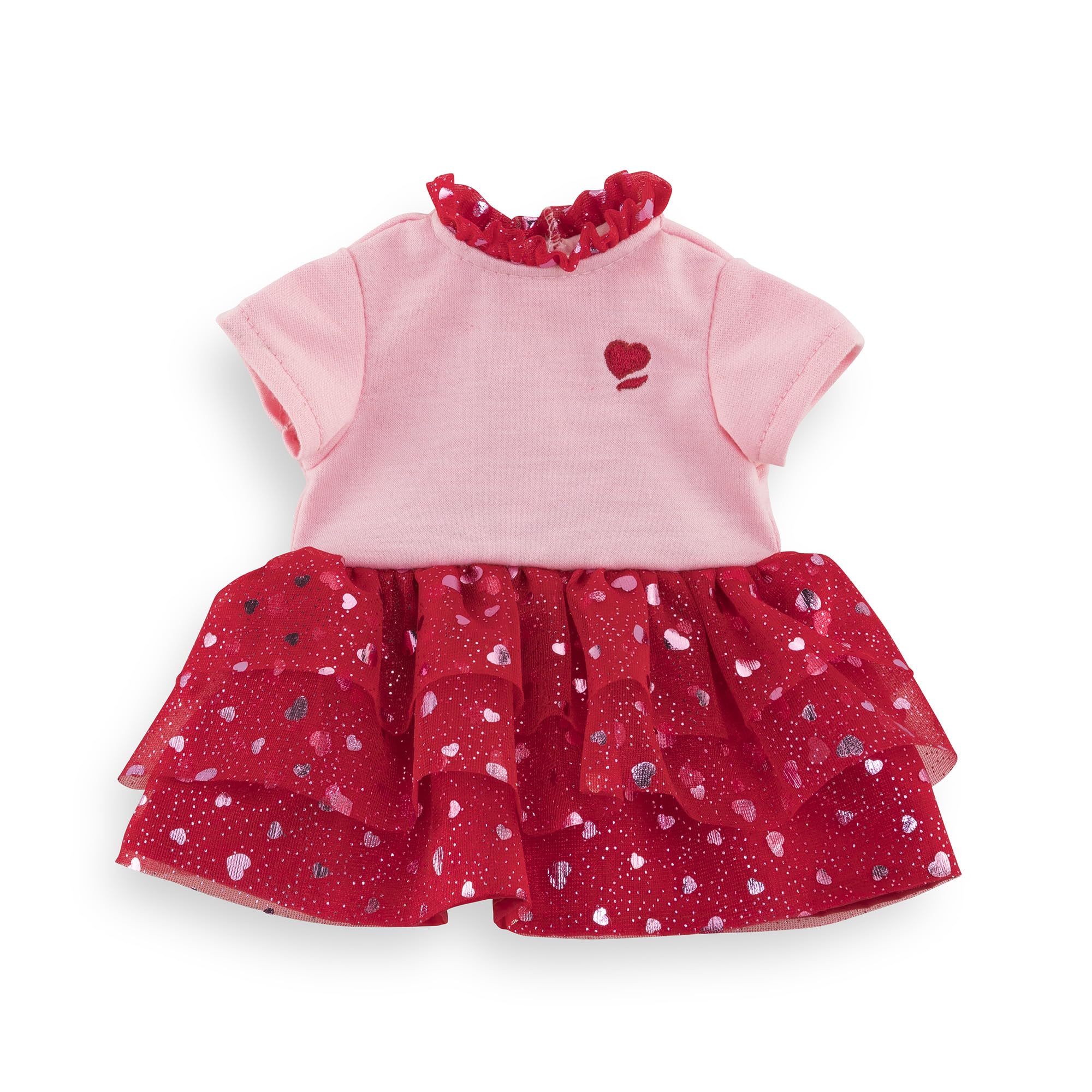 Ma Crolle Kleid, Herzblatt, für alle 36cm MaCorolle Ankleidepuppen, Puppenkleidung, Puppenzubehör, ab 4 Jahren