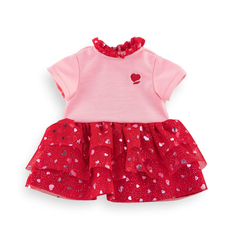 Ma Crolle Kleid, Herzblatt, für alle 36cm MaCorolle Ankleidepuppen, Puppenkleidung, Puppenzubehör, ab 4 Jahren