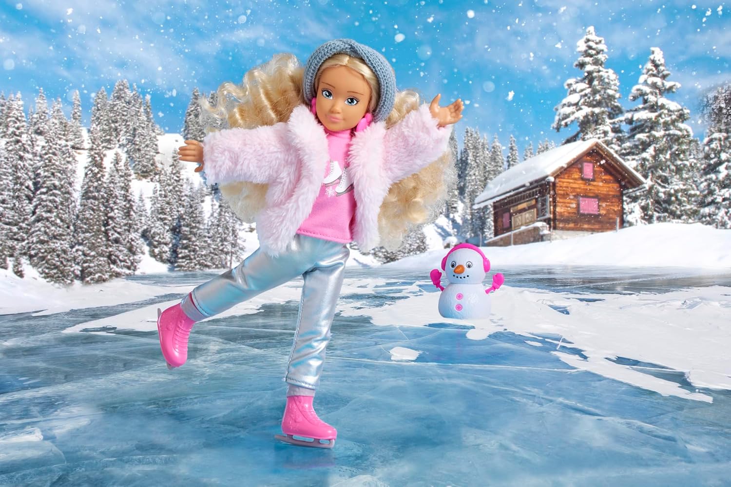 Corolle Girls Valentine Winter Set, Dressing Doll in Winter Outfit with Cuddly Jacket, 4-Piece Accessories, Vanilla Fragrance, 28 cm, from 4 Years