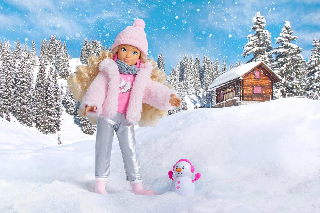 Corolle Girls Valentine Winter Set, Dressing Doll in Winter Outfit with Cuddly Jacket, 4-Piece Accessories, Vanilla Fragrance, 28 cm, from 4 Years