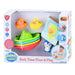 Play Bath Toy Set – Bath Book and Boats – 8 Pieces – Colourful Bath Fun