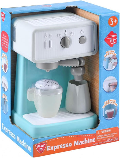 Playgo Kaffeemaschine Espressomaschine mit echten Funktionen Milchaufschäumer, 3187