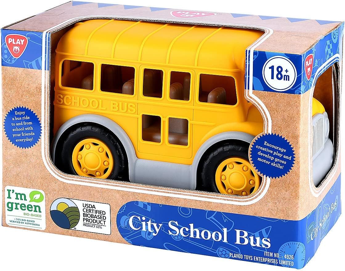 PlayGo City School Bus, biologisch plastic