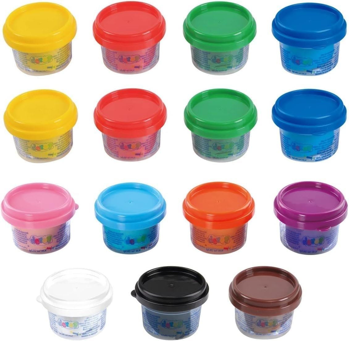 PlayGo Teig-Regenbogen-Packung (15 x 28 g Teig im Lieferumfang enthalten