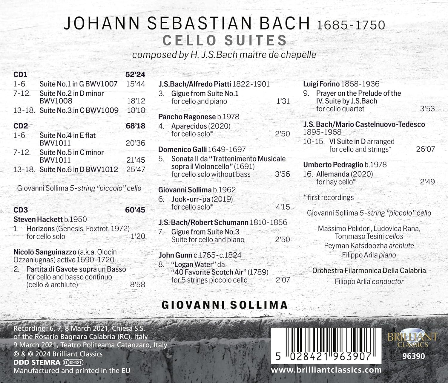 J.S. Bach: Cello Suites