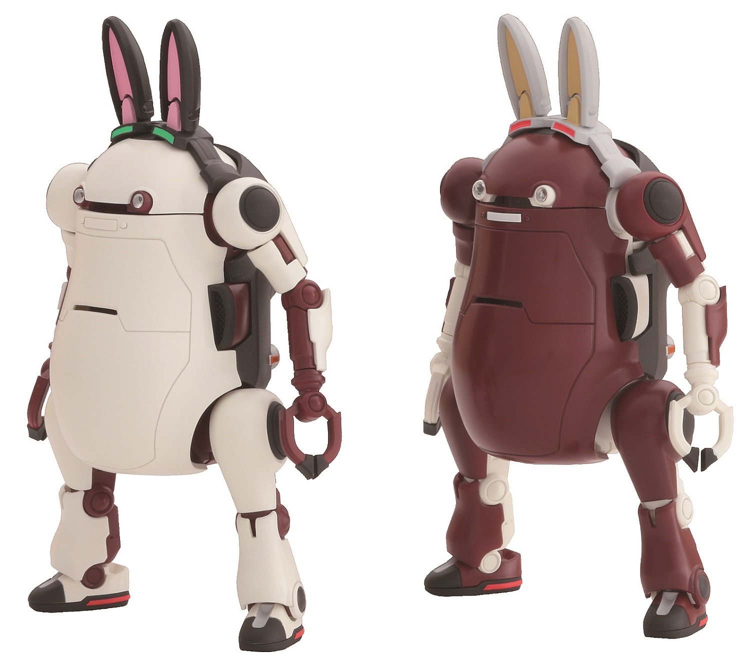 Hasegawa 64763 1/35 MechatrWeGo, No.10, Animal Retro & Azuki, 2 Kits Modellbausatz, Mehrfarbig